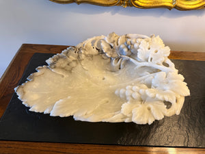 Alabaster Tray, Grape Leaf Clusters