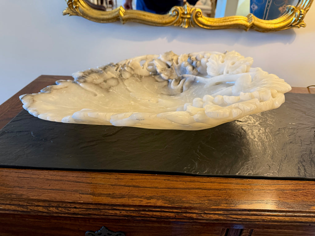 Alabaster Tray, Grape Leaf Clusters