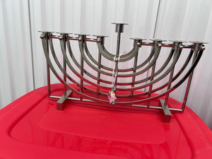 Stainless Steel Menorah by Ricci Argentieri (Ricci Metals by Design) (*retail $1475)