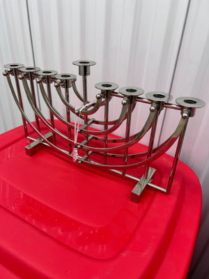 Stainless Steel Menorah by Ricci Argentieri (Ricci Metals by Design) (*retail $1475)