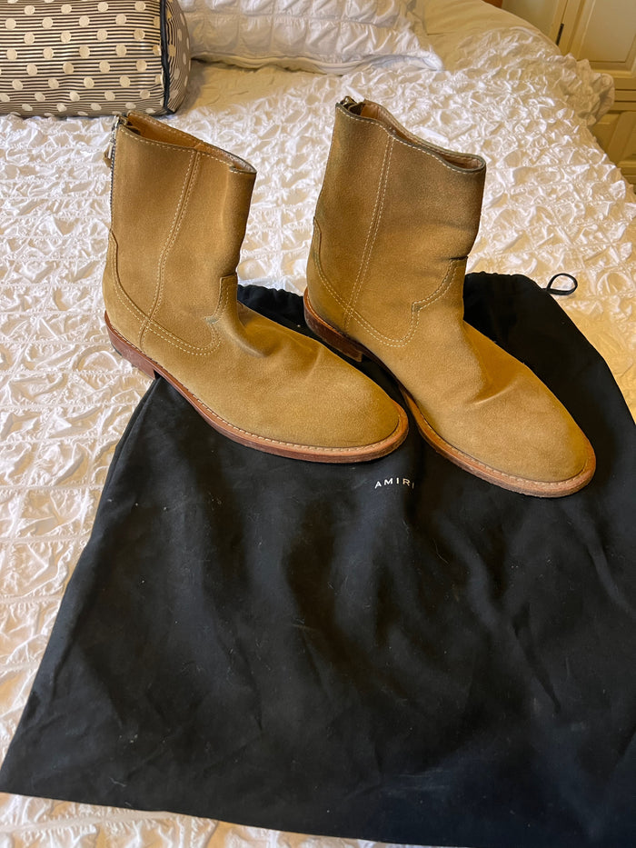 Men's Amiri Suede Boots, Size 8
