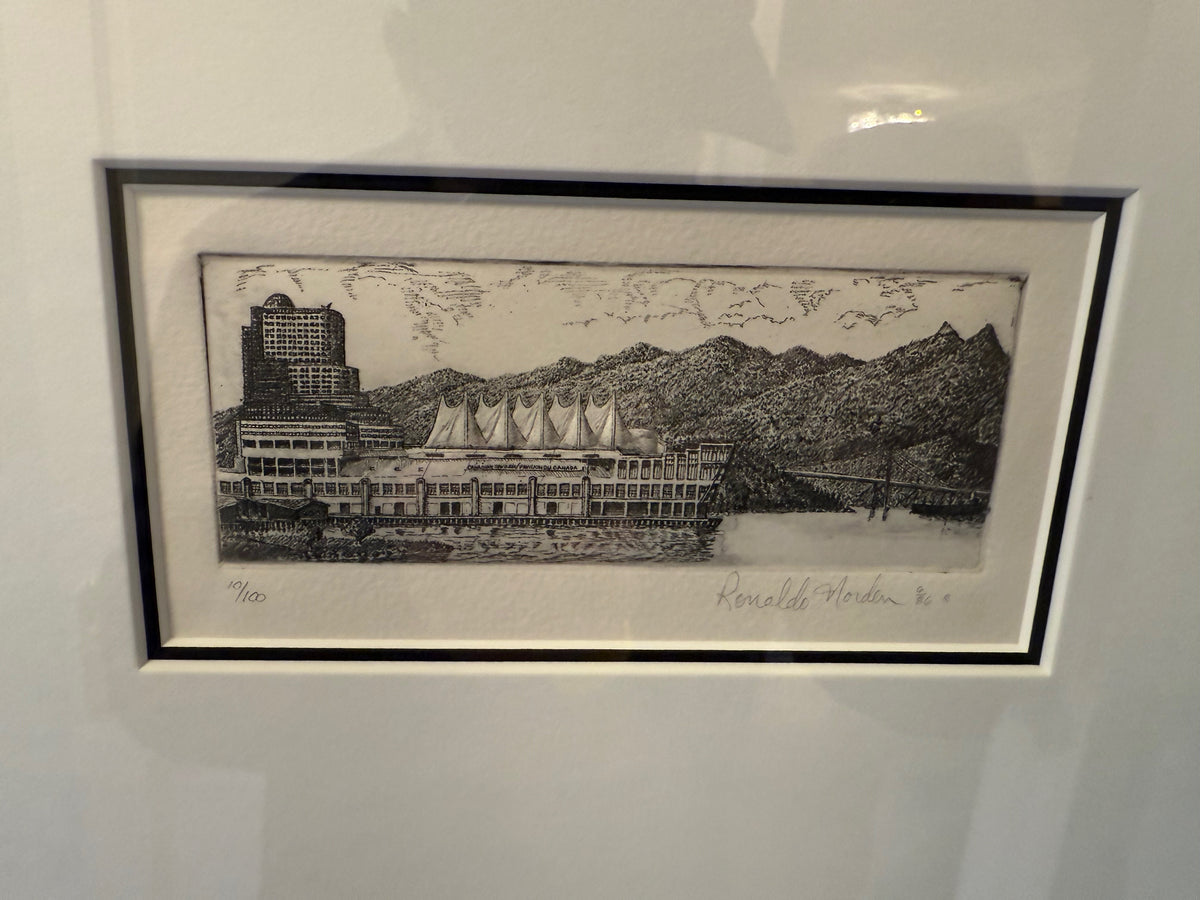 Ronaldo Norden Untitled (ths sails at coal harbour) etching, 10/100