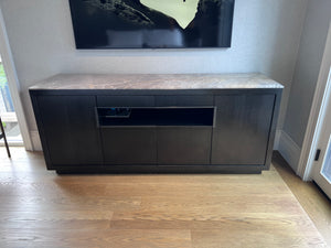 Lexington Furniture Carrera Berlinetta Media Console with Custom Marble Top