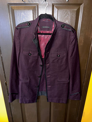 John Varvatos Plum Jacket, Size 38