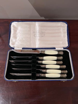 6 Vintage Steak Knives Latham & Owen, Sheffield England – Sell My
