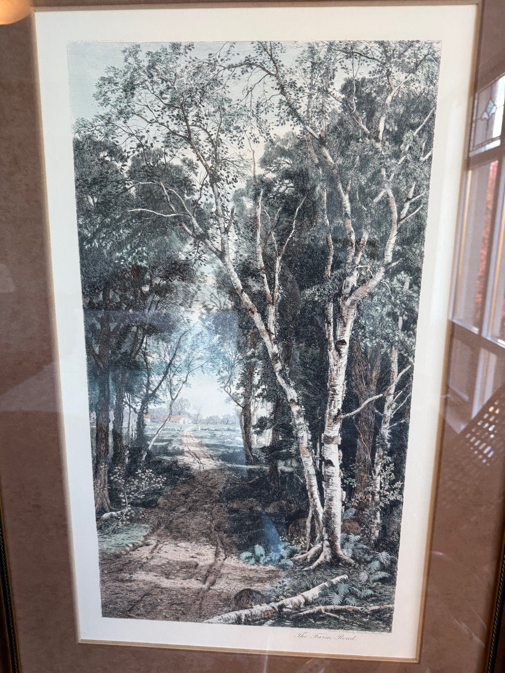 'The Farm Road' Framed Print