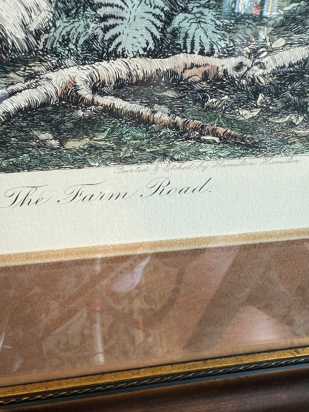 'The Farm Road' Framed Print
