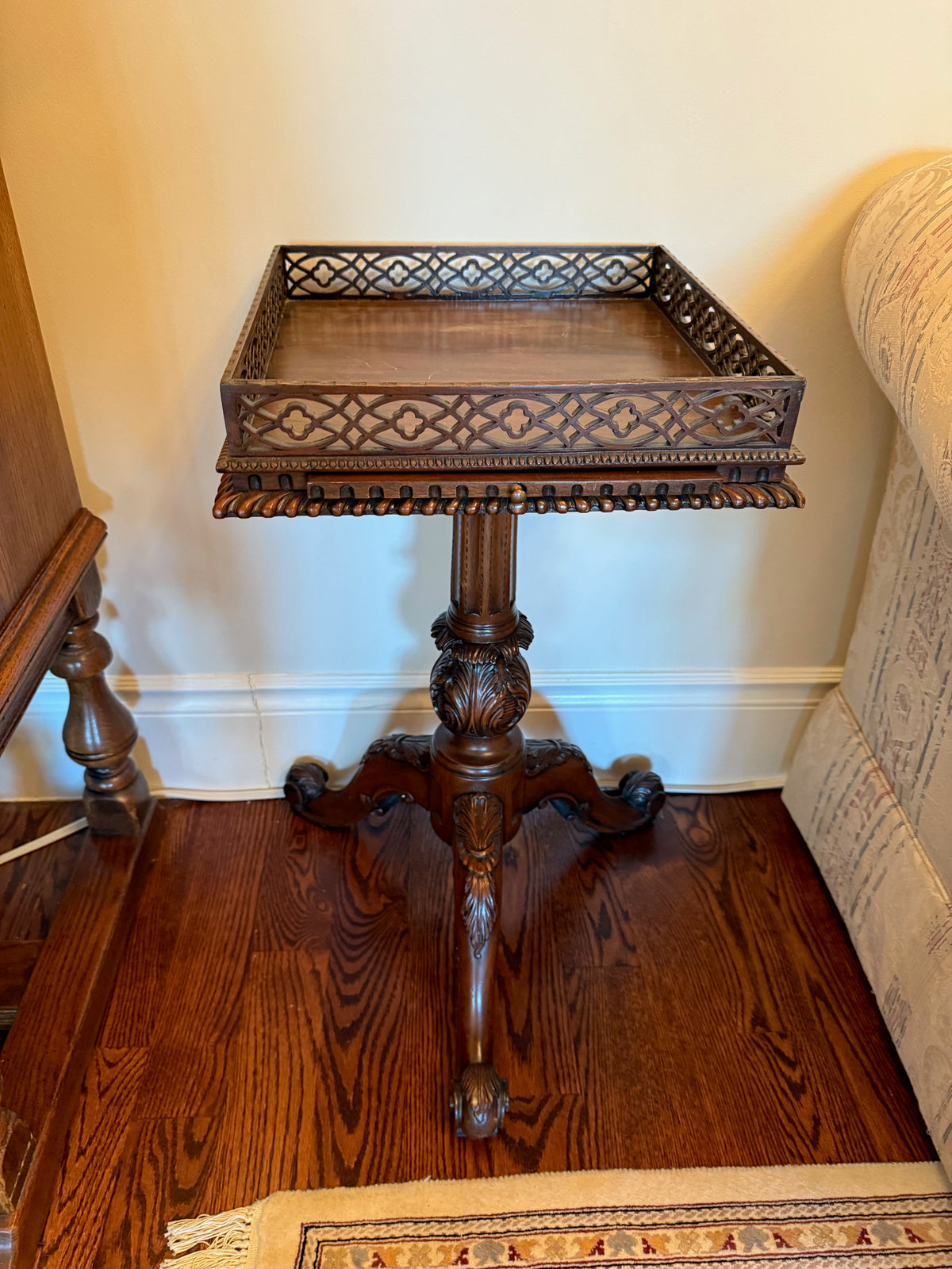 Chippendale Style Mahogany Wine Table