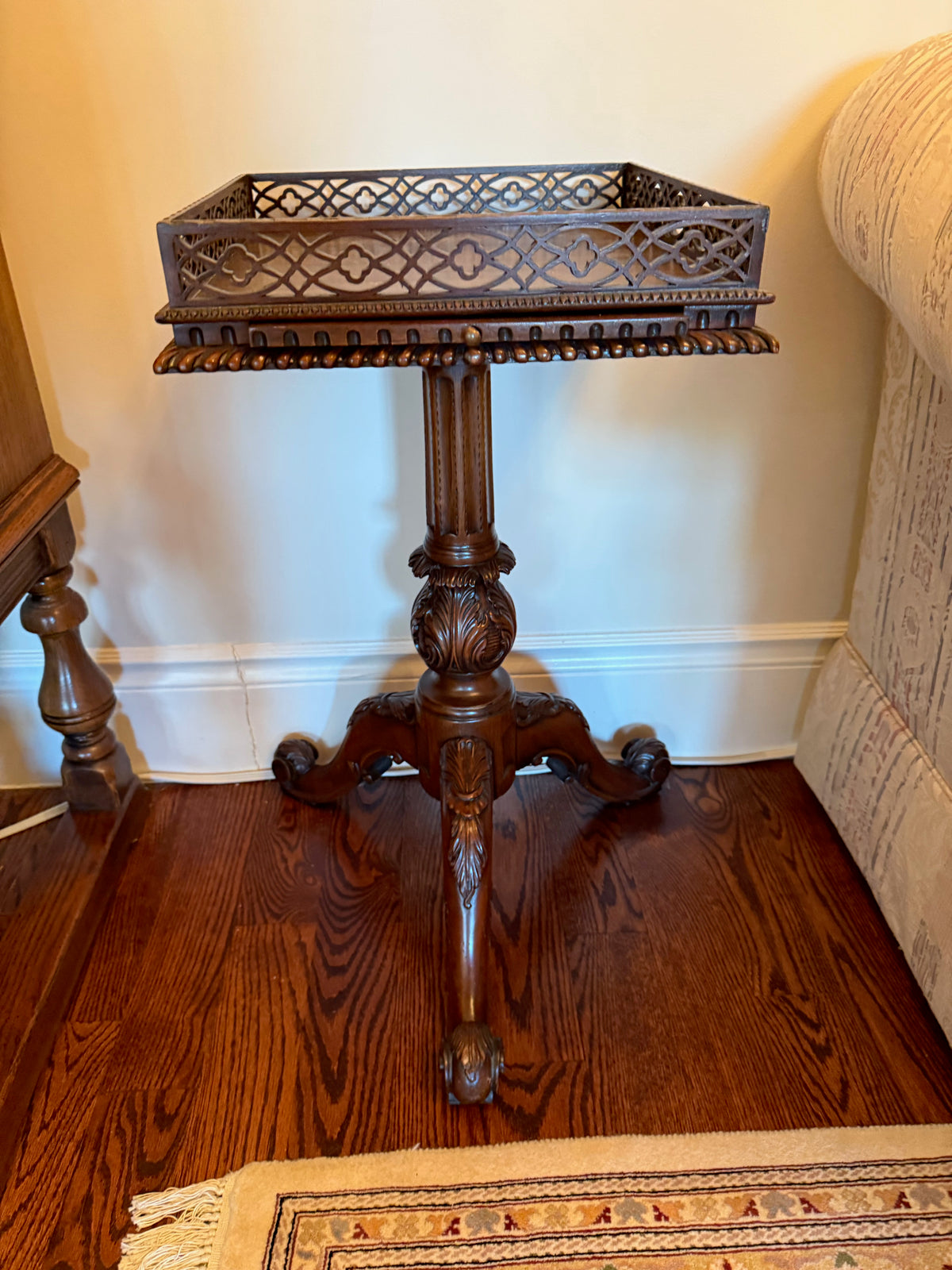 Chippendale Style Mahogany Wine Table