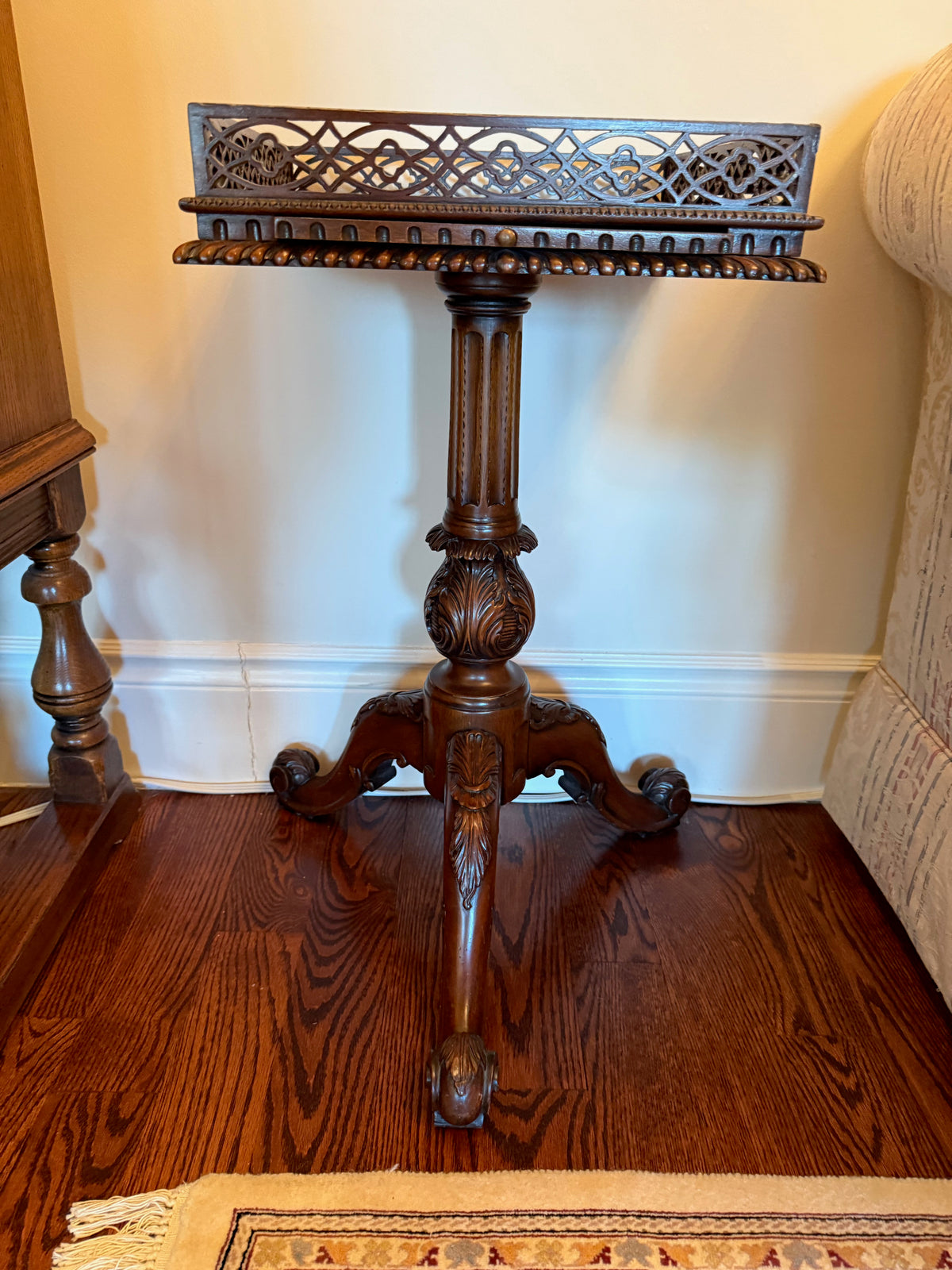 Chippendale Style Mahogany Wine Table