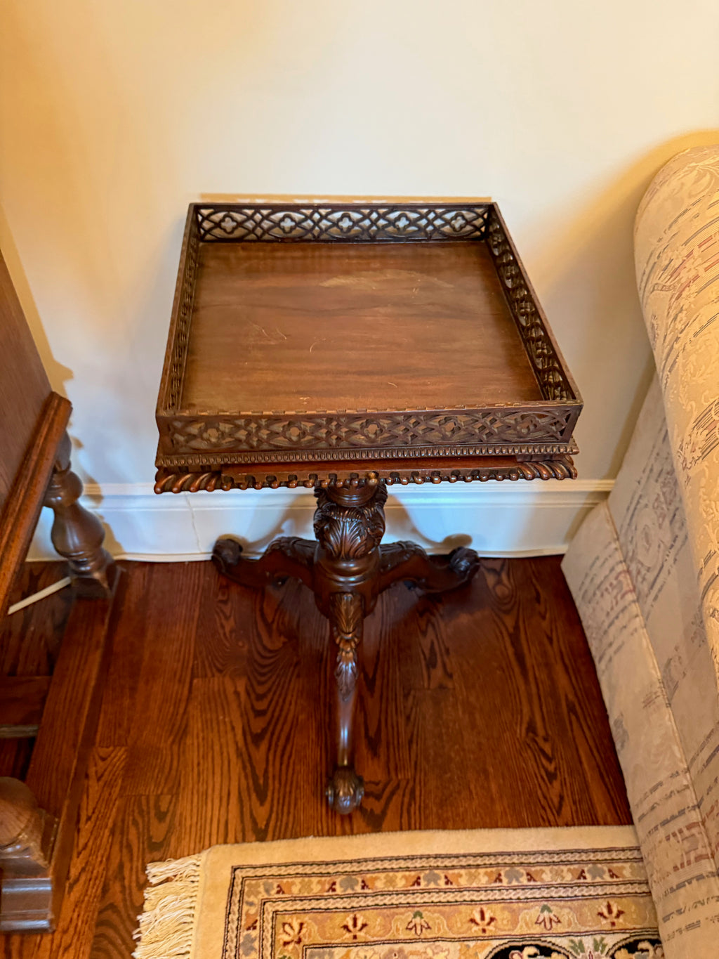 Chippendale Style Mahogany Wine Table