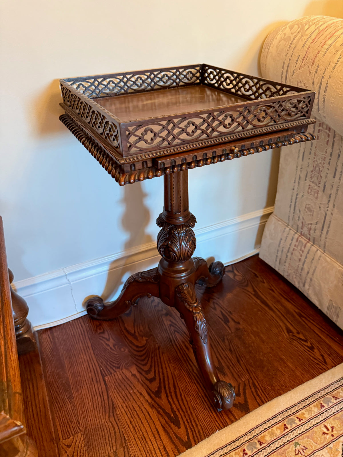 Chippendale Style Mahogany Wine Table