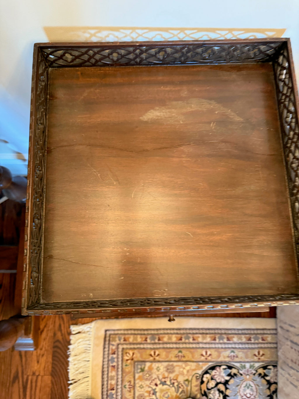 Chippendale Style Mahogany Wine Table