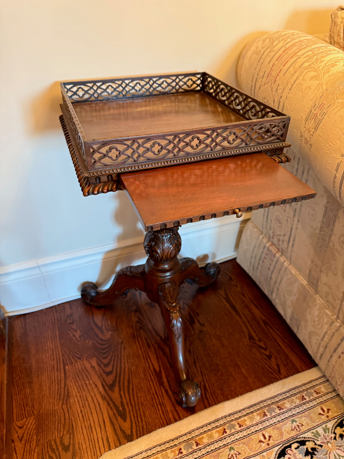 Chippendale Style Mahogany Wine Table
