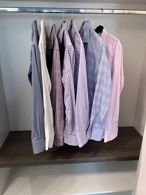 7 Men's Tom Ford Shirts, Size Large (41, 16")