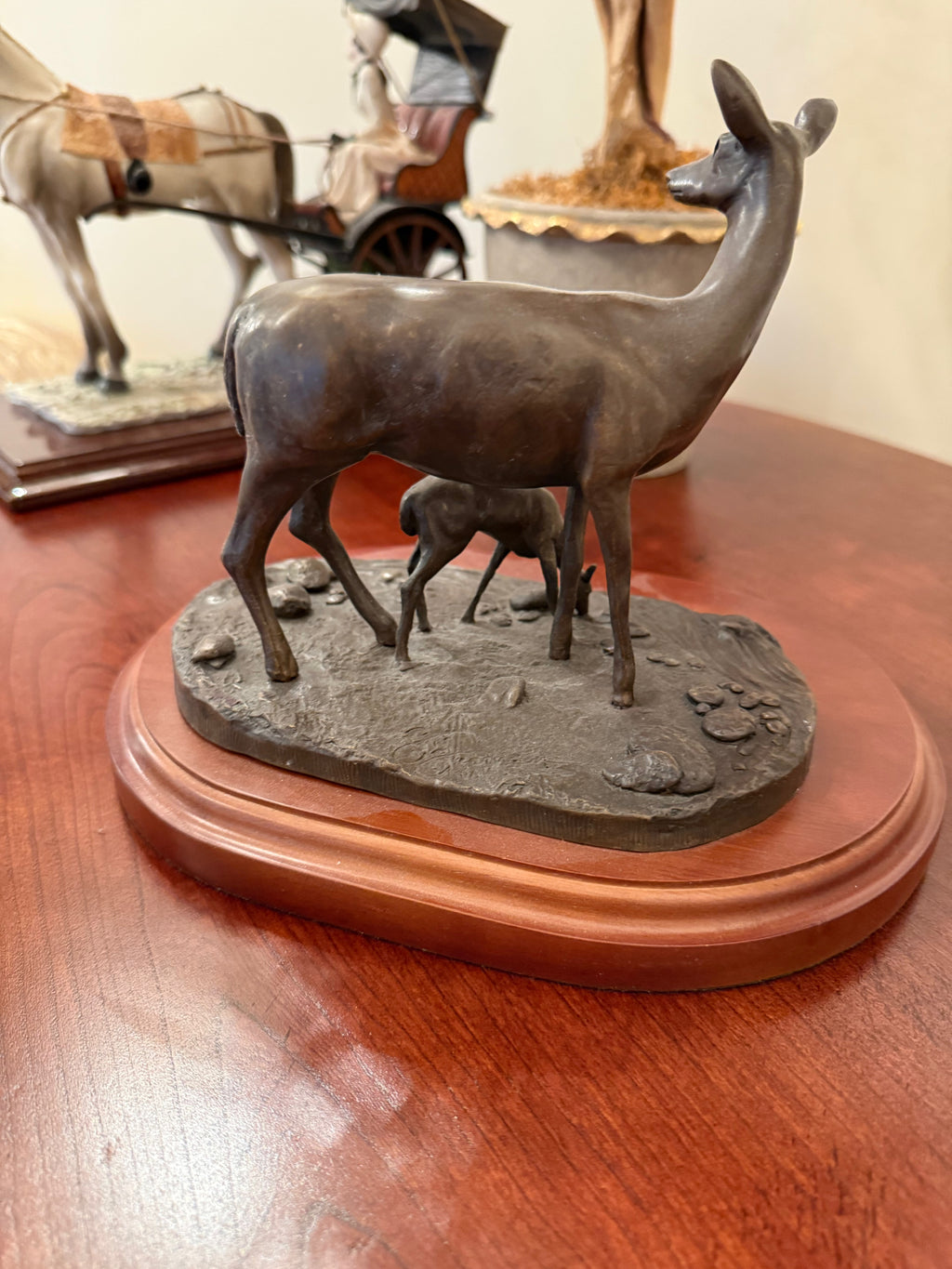 Bronze Sculpture 'As the Deer' by Scott Stearman