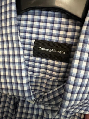 11 Men's Ermenegildo Zegna Shirts, Size Large (41, 16")