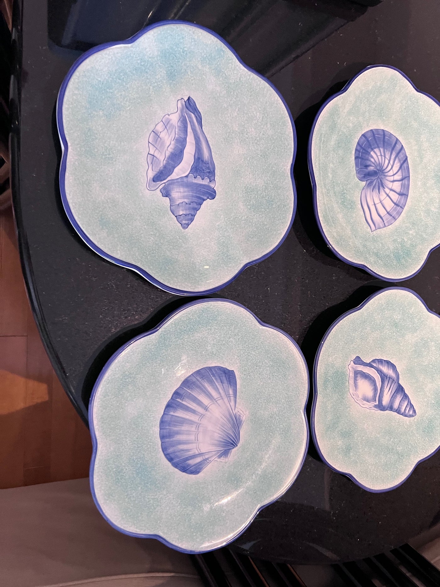 Sea Shell Hand Painted Dinner Plates by Este CE Italy Exclusively for –  Sell My Stuff Canada - Canada's Content and Estate Sale Specialists