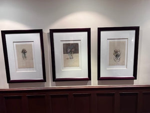 Set of 3 Limited Edition Signed Drawings***