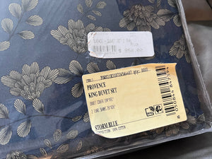 BRAND NEW 'Frette' Provence King Duvet Set (Duvet Cover + 2 Euro Shams) (*retail $950)
