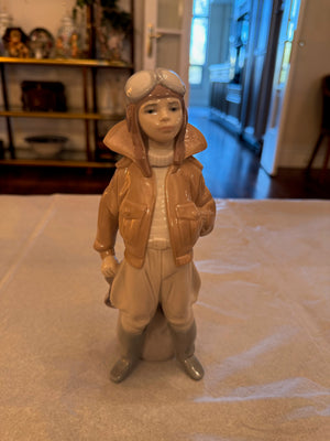 Lladro 6451 'Little Pilot'