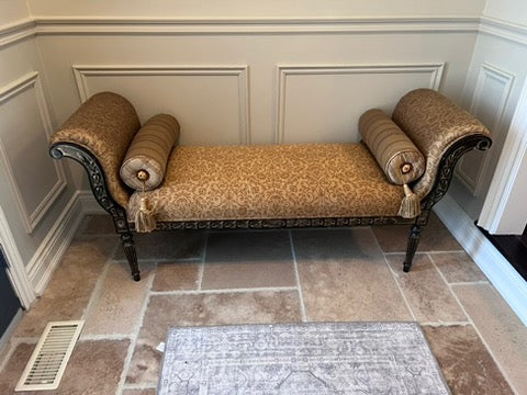 Korson Furniture Rolled Arm Bench