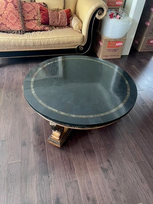 Martin Daniel Interiors Faux Marble Round Coffee Table