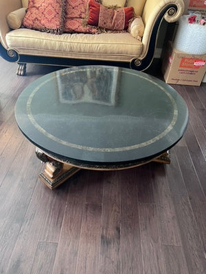 Martin Daniel Interiors Faux Marble Round Coffee Table