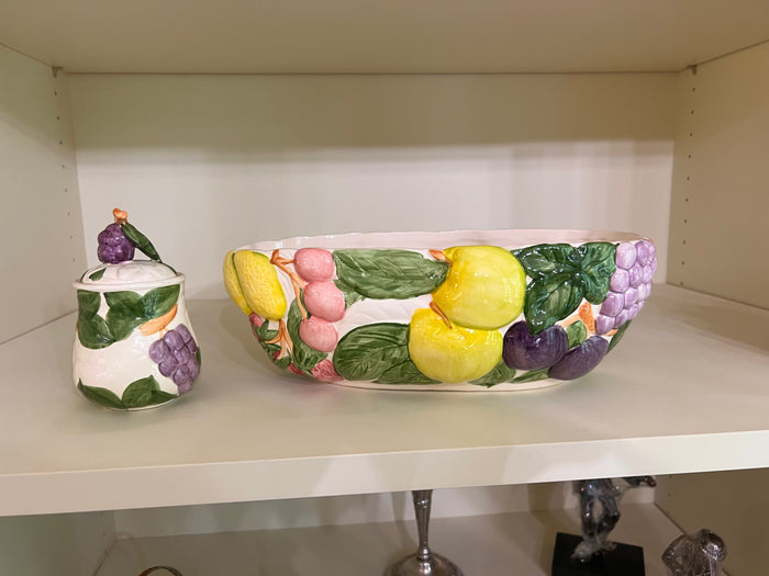 Vintage Fruit du Jour by Shafford 2pc Lot