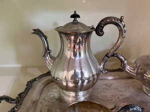 Vintage 5pc Marlboro Silverplate Tea Set