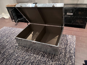 Restoration Hardware Style Trunk Coffee Table- Aluminum