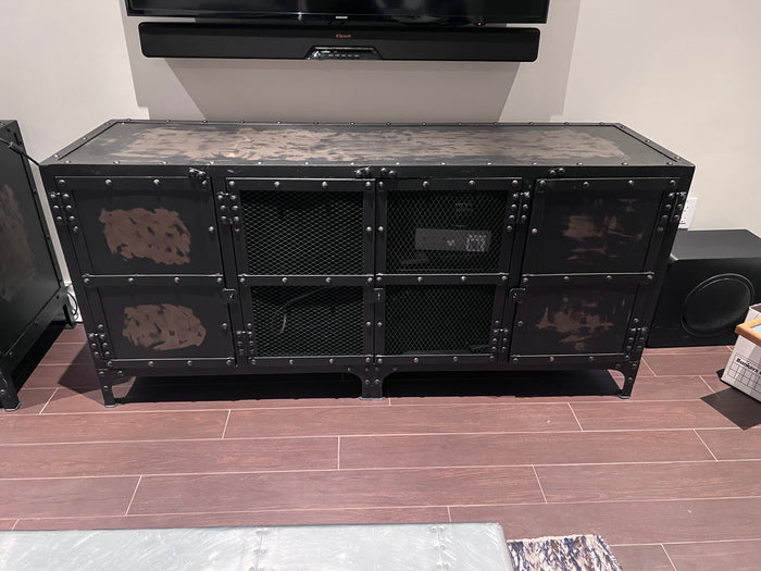 Restoration Hardware Style Industrial Tool Chest Media Console # 1