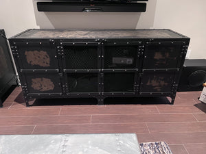 Restoration Hardware Style Industrial Tool Chest Media Console # 2