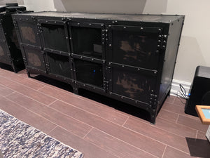 Restoration Hardware Style Industrial Tool Chest Media Console # 2