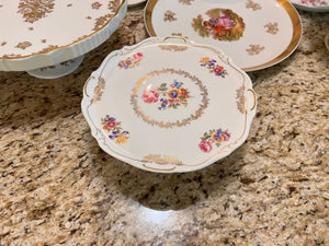 11pc Fine China Cake Plate and Serving Platter Lot