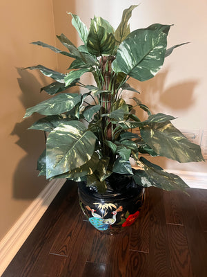 Faux Plant in Oriental Planter