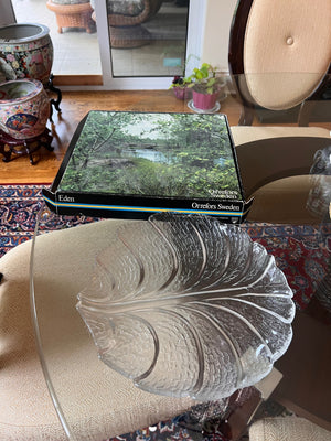 BRAND NEW Orrefors Sweden Eden Platter in Box