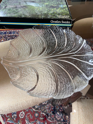 BRAND NEW Orrefors Sweden Eden Platter in Box