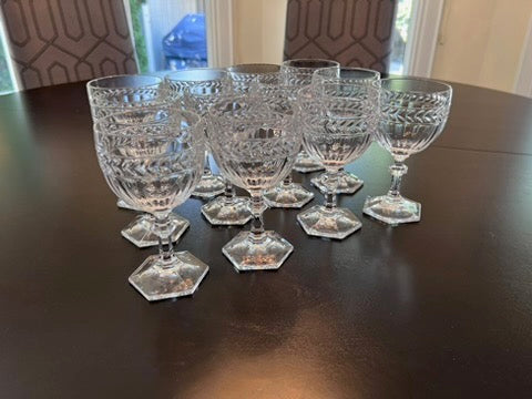 12 Villeroy & Boch 'Miss Desiree' Crystal Wine Glasses