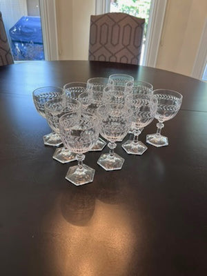 12 Villeroy & Boch 'Miss Desiree' Crystal Wine Glasses