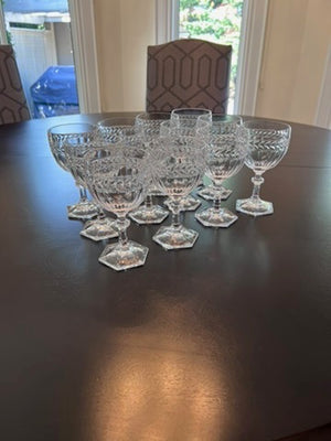 12 Villeroy & Boch 'Miss Desiree' Crystal Wine Glasses