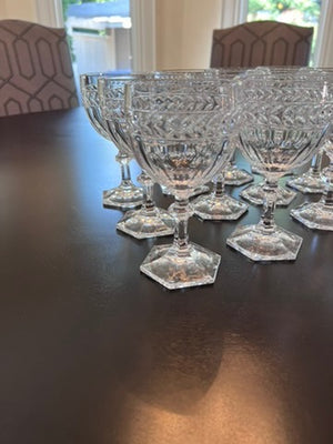 12 Villeroy & Boch 'Miss Desiree' Crystal Wine Glasses