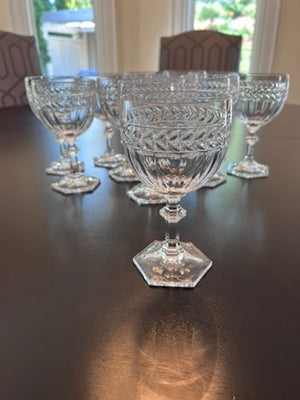 12 Villeroy & Boch 'Miss Desiree' Crystal Wine Glasses