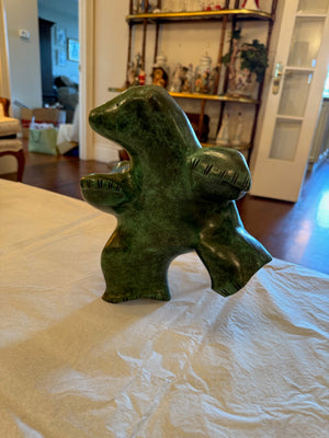 PAUTA SAILA R.C.A. (1916-2009), Kinngait (Cape Dorset) 'Dancing Bear' Painted Bronze Sculpture, numbered 83/500