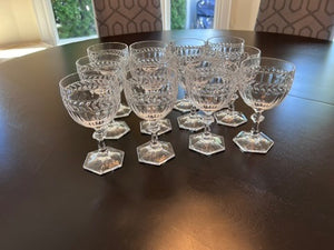 12 Villeroy & Boch 'Miss Desiree' Crystal Wine Glasses