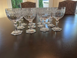 12 Villeroy & Boch 'Miss Desiree' Crystal Wine Glasses