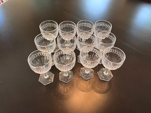 12 Villeroy & Boch 'Miss Desiree' Crystal Wine Glasses