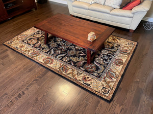 100% Wool Handmade Indian Rug- 5x8ft