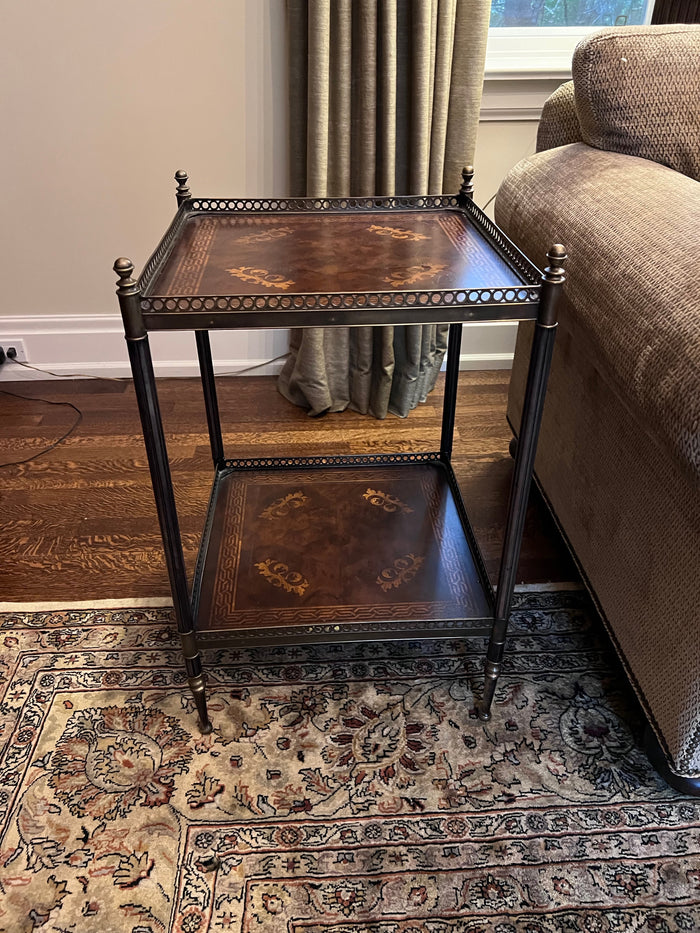 European Crossroads by John Richard 2-Tier Accent Table
