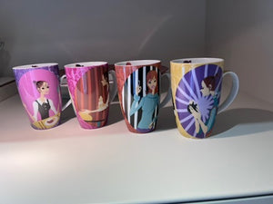 4 Maxwell Williams Shopoholic Mugs